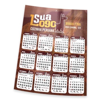 CALENDÁRIOS E FOLHINHAS 2024 FOLHINHA DE PAREDE SUPREMO 305G VERNIZ TOTAL FRENTE 270X343MM Colorido frente - 1000 un.