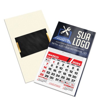 CALENDÁRIOS E FOLHINHAS 2024 POSTAIS IMANTADO COM CALENDÁRIO SUPREMO 305G VERNIZ UV TOTAL FRENTE