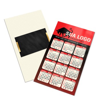 CALENDÁRIOS E FOLHINHAS 2024 POSTAIS IMANTADO SIMPLES SUPREMO 305G VERNIZ UV TOTAL FRENTE