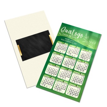 CALENDÁRIOS E FOLHINHAS 2024 POSTAIS IMANTADO SIMPLES SUPREMO 305G VERNIZ UV TOTAL FRENTE