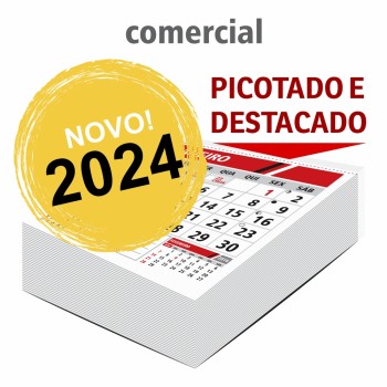 CALENDÁRIOS E FOLHINHAS 2025 BLOCOS DE CALENDÁRIO 2024 COMERCIAL 200X200MM