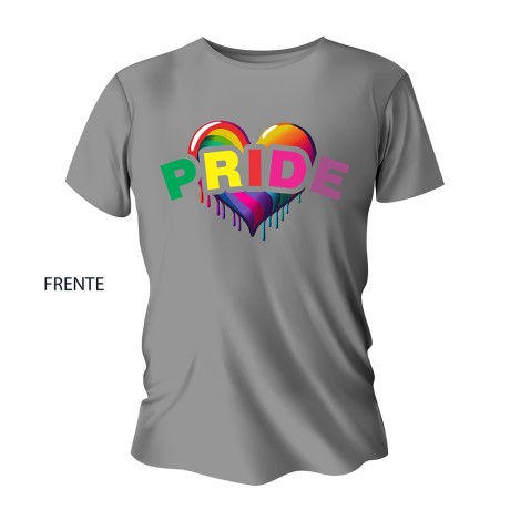 CAMISA ALGODÃO IMPRESSÃO DTG TAMANHO A4 CINZA Colorido frente - 1 un.