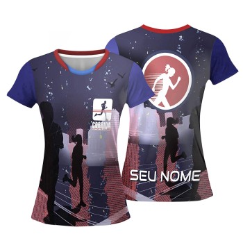 CAMISA DRY FIT BABYLOOK MANGA CURTA Colorido frente - 1 un.