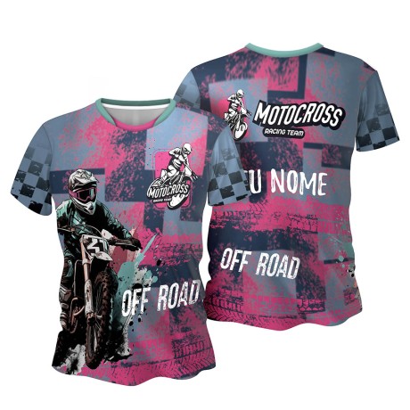 CAMISA DRY FIT MANGA CURTA Colorido frente - 1 un.