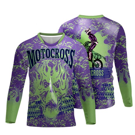 CAMISA DRY FIT MANGA LONGA Colorido frente - 1 un.