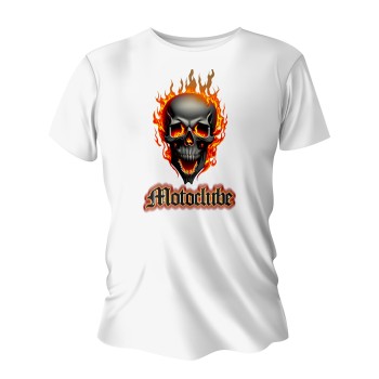 CAMISA POLIESTER SUBLIMAÇÃO MASCULINA BRANCA Colorido frente - 1 un.