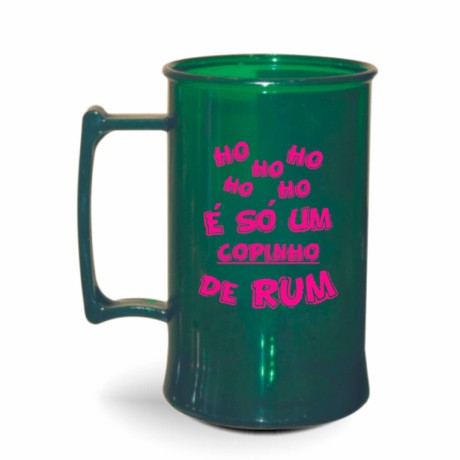CANECA, COPOS E TAÇAS CANECAS CANECAS PLÁSTICAS CHOPP 300ML IMPRESSÃO 1 COR TRANSPARENTE 3000 un. - Preto e branco frente