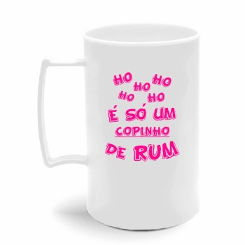 CANECA, COPOS E TAÇAS CANECAS CANECAS PLÁSTICAS CHOPP 450ML IMPRESSÃO 1 COR LEITOSA Preto e branco frente - 500 un.