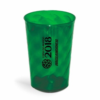 CANECA, COPOS E TAÇAS COPOS COPOS PLÁSTICOS COPO TWISTER 600ML IMPRESSÃO 1 COR TRANSPARENTE Preto e branco frente - 3000 un.