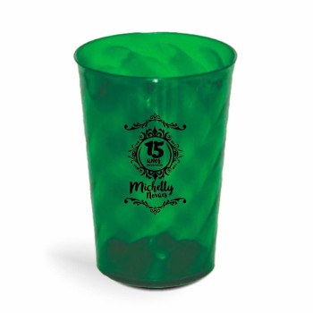 CANECA, COPOS E TAÇAS COPOS COPOS PLÁSTICOS COPO TWISTER 600ML IMPRESSÃO 1 COR TRANSPARENTE Preto e branco frente - 50 un.