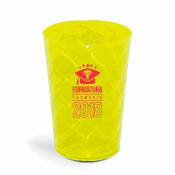 CANECA, COPOS E TAÇAS COPOS COPOS PLÁSTICOS COPO TWISTER 600ML IMPRESSÃO 1 COR TRANSPARENTE Preto e branco frente - 100 un.