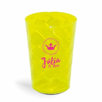 CANECA, COPOS E TAÇAS COPOS COPOS PLÁSTICOS COPO TWISTER 600ML IMPRESSÃO 1 COR TRANSPARENTE Preto e branco frente - 500 un.