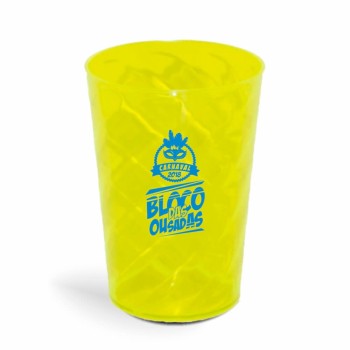 CANECA, COPOS E TAÇAS COPOS COPOS PLÁSTICOS COPO TWISTER 600ML IMPRESSÃO 1 COR TRANSPARENTE Preto e branco frente - 300 un.