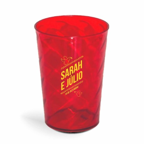 CANECA, COPOS E TAÇAS COPOS COPOS PLÁSTICOS COPO TWISTER 600ML IMPRESSÃO 1 COR TRANSPARENTE Preto e branco frente - 1000 un.