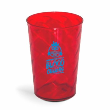 CANECA, COPOS E TAÇAS COPOS COPOS PLÁSTICOS COPO TWISTER 600ML IMPRESSÃO 1 COR TRANSPARENTE Preto e branco frente - 300 un.