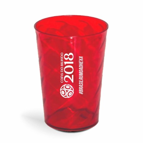 CANECA, COPOS E TAÇAS COPOS COPOS PLÁSTICOS COPO TWISTER 600ML IMPRESSÃO 1 COR TRANSPARENTE Preto e branco frente - 3000 un.