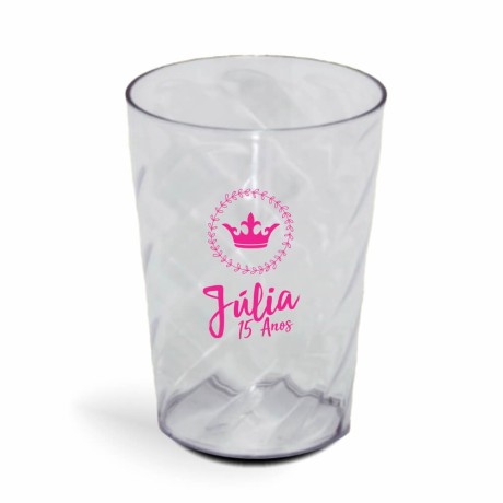 CANECA, COPOS E TAÇAS COPOS COPOS PLÁSTICOS COPO TWISTER 600ML IMPRESSÃO 1 COR TRANSPARENTE Preto e branco frente - 500 un.