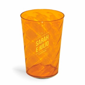 CANECA, COPOS E TAÇAS COPOS COPOS PLÁSTICOS COPO TWISTER 600ML IMPRESSÃO 1 COR TRANSPARENTE Preto e branco frente - 1000 un.