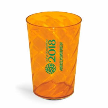 CANECA, COPOS E TAÇAS COPOS COPOS PLÁSTICOS COPO TWISTER 600ML IMPRESSÃO 1 COR TRANSPARENTE Preto e branco frente - 3000 un.