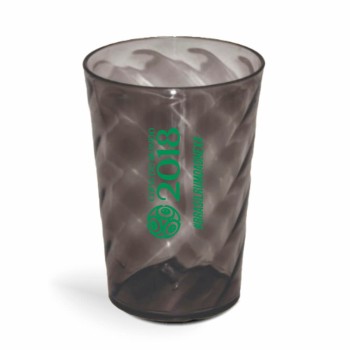 CANECA, COPOS E TAÇAS COPOS COPOS PLÁSTICOS COPO TWISTER 600ML IMPRESSÃO 1 COR TRANSPARENTE Preto e branco frente - 3000 un.
