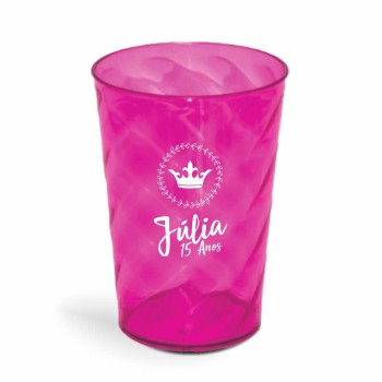 CANECA, COPOS E TAÇAS COPOS COPOS PLÁSTICOS COPO TWISTER 600ML IMPRESSÃO 1 COR TRANSPARENTE Preto e branco frente - 500 un.