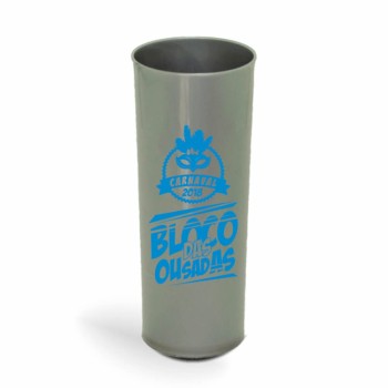 CANECA, COPOS E TAÇAS COPOS COPOS PLÁSTICOS LONG DRINK 350ML IMPRESSÃO 1 COR LEITOSO 300 un. - Preto e branco frente