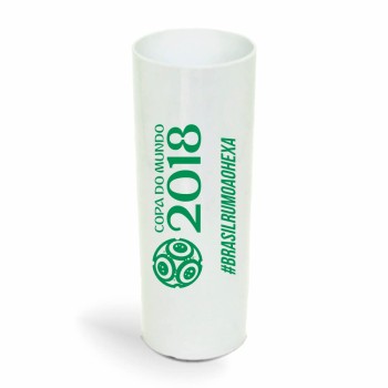 CANECA, COPOS E TAÇAS COPOS COPOS PLÁSTICOS LONG DRINK 350ML IMPRESSÃO 1 COR LEITOSO Preto e branco frente - 3000 un.