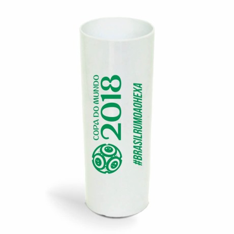 CANECA, COPOS E TAÇAS COPOS COPOS PLÁSTICOS LONG DRINK 350ML IMPRESSÃO 1 COR LEITOSO Preto e branco frente - 3000 un.