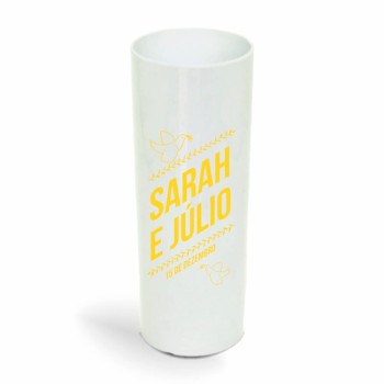CANECA, COPOS E TAÇAS COPOS COPOS PLÁSTICOS LONG DRINK 350ML IMPRESSÃO 1 COR LEITOSO Preto e branco frente - 1000 un.