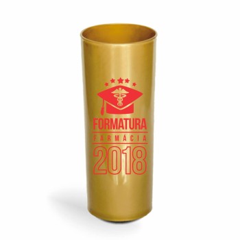 CANECA, COPOS E TAÇAS COPOS COPOS PLÁSTICOS LONG DRINK 350ML IMPRESSÃO 1 COR LEITOSO Preto e branco frente - 100 un.