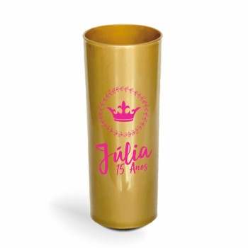 CANECA, COPOS E TAÇAS COPOS COPOS PLÁSTICOS LONG DRINK 350ML IMPRESSÃO 1 COR LEITOSO Preto e branco frente - 500 un.