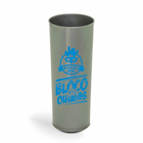 CANECA, COPOS E TAÇAS COPOS COPOS PLÁSTICOS LONG DRINK 350ML IMPRESSÃO 1 COR LEITOSO Preto e branco frente - 300 un.