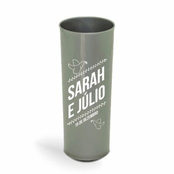 CANECA, COPOS E TAÇAS COPOS COPOS PLÁSTICOS LONG DRINK 350ML IMPRESSÃO 1 COR LEITOSO Preto e branco frente - 1000 un.