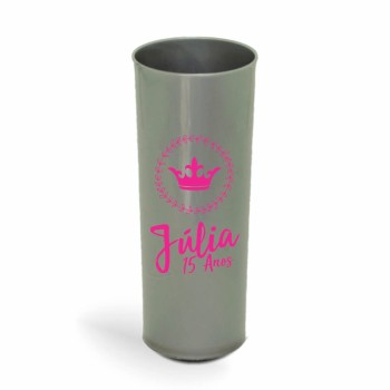 CANECA, COPOS E TAÇAS COPOS COPOS PLÁSTICOS LONG DRINK 350ML IMPRESSÃO 1 COR LEITOSO Preto e branco frente - 500 un.