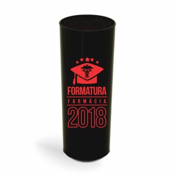 CANECA, COPOS E TAÇAS COPOS COPOS PLÁSTICOS LONG DRINK 350ML IMPRESSÃO 1 COR LEITOSO Preto e branco frente - 100 un.