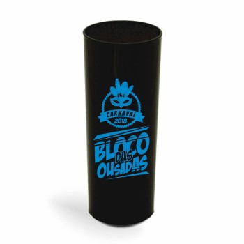 CANECA, COPOS E TAÇAS COPOS COPOS PLÁSTICOS LONG DRINK 350ML IMPRESSÃO 1 COR LEITOSO Preto e branco frente - 300 un.