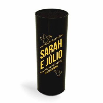 CANECA, COPOS E TAÇAS COPOS COPOS PLÁSTICOS LONG DRINK 350ML IMPRESSÃO 1 COR LEITOSO Preto e branco frente - 1000 un.