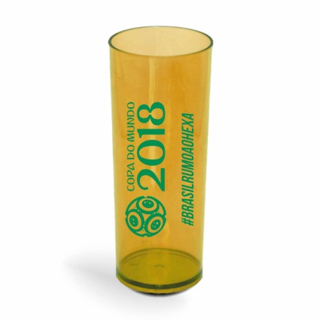 CANECA, COPOS E TAÇAS COPOS COPOS PLÁSTICOS LONG DRINK 350ML IMPRESSÃO 1 COR TRANSPARENTE Preto e branco frente - 3000 un.