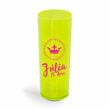 CANECA, COPOS E TAÇAS COPOS COPOS PLÁSTICOS LONG DRINK 350ML IMPRESSÃO 1 COR TRANSPARENTE Preto e branco frente - 500 un.