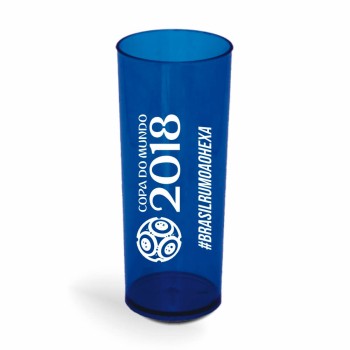 CANECA, COPOS E TAÇAS COPOS COPOS PLÁSTICOS LONG DRINK 350ML IMPRESSÃO 1 COR TRANSPARENTE Preto e branco frente - 3000 un.
