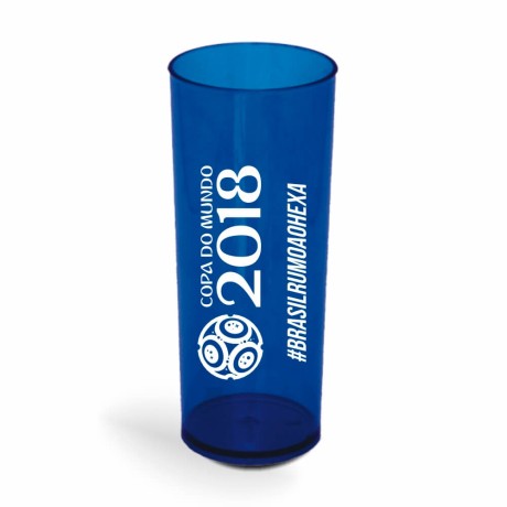 CANECA, COPOS E TAÇAS COPOS COPOS PLÁSTICOS LONG DRINK 350ML IMPRESSÃO 1 COR TRANSPARENTE Preto e branco frente - 3000 un.