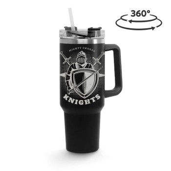 CANECA, COPOS E TAÇAS COPOS COPOS TÉRMICOS MODELO QUENCH PRO TAMPA ACRÍLICA GRAVAÇÃO 360 Preto e branco frente - 1 un.