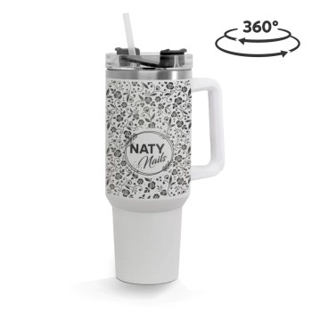 CANECA, COPOS E TAÇAS COPOS COPOS TÉRMICOS MODELO QUENCH PRO TAMPA ACRÍLICA GRAVAÇÃO 360 Preto e branco frente - 10 un.