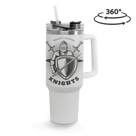 CANECA, COPOS E TAÇAS COPOS COPOS TÉRMICOS MODELO QUENCH PRO TAMPA ACRÍLICA GRAVAÇÃO 360 Preto e branco frente - 1 un.