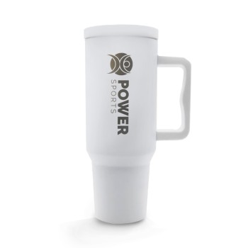 CANECA, COPOS E TAÇAS COPOS COPOS TÉRMICOS MODELO QUENCH PRO TAMPA LISA GRAVAÇÃO FRONTAL Preto e branco frente - 5 un.