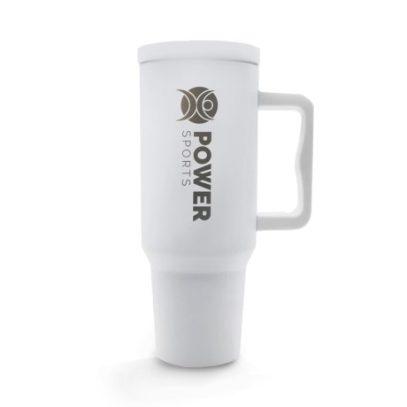 CANECA, COPOS E TAÇAS COPOS COPOS TÉRMICOS MODELO QUENCH PRO TAMPA LISA GRAVAÇÃO FRONTAL Preto e branco frente - 5 un.