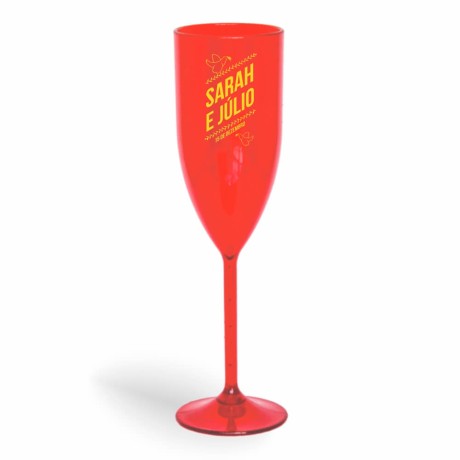 CANECA, COPOS E TAÇAS TAÇAS TAÇAS PLÁSTICAS TAÇA DE CHAMPANHE 180ML IMPRESSÃO 1 COR TRANSPARENTE Preto e branco frente - 1000 un.