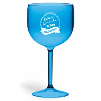 CANECA, COPOS E TAÇAS TAÇAS TAÇAS PLÁSTICAS TAÇA DE GIN 580ML IMPRESSÃO 1 COR TRANSPARENTE Preto e branco frente - 50 un.