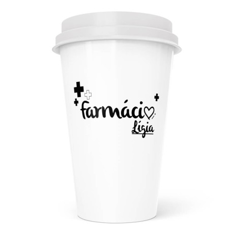 COPO BUCKS 550ML IMPRESSÃO SILK BRANCO Preto e branco frente e verso - 100 un.