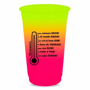 CANECAS E COPOS COPOS DESCARTÁVEIS 400ML IMPRESSÃO SILK BICOLOR 5000 un. - Preto e branco frente e verso